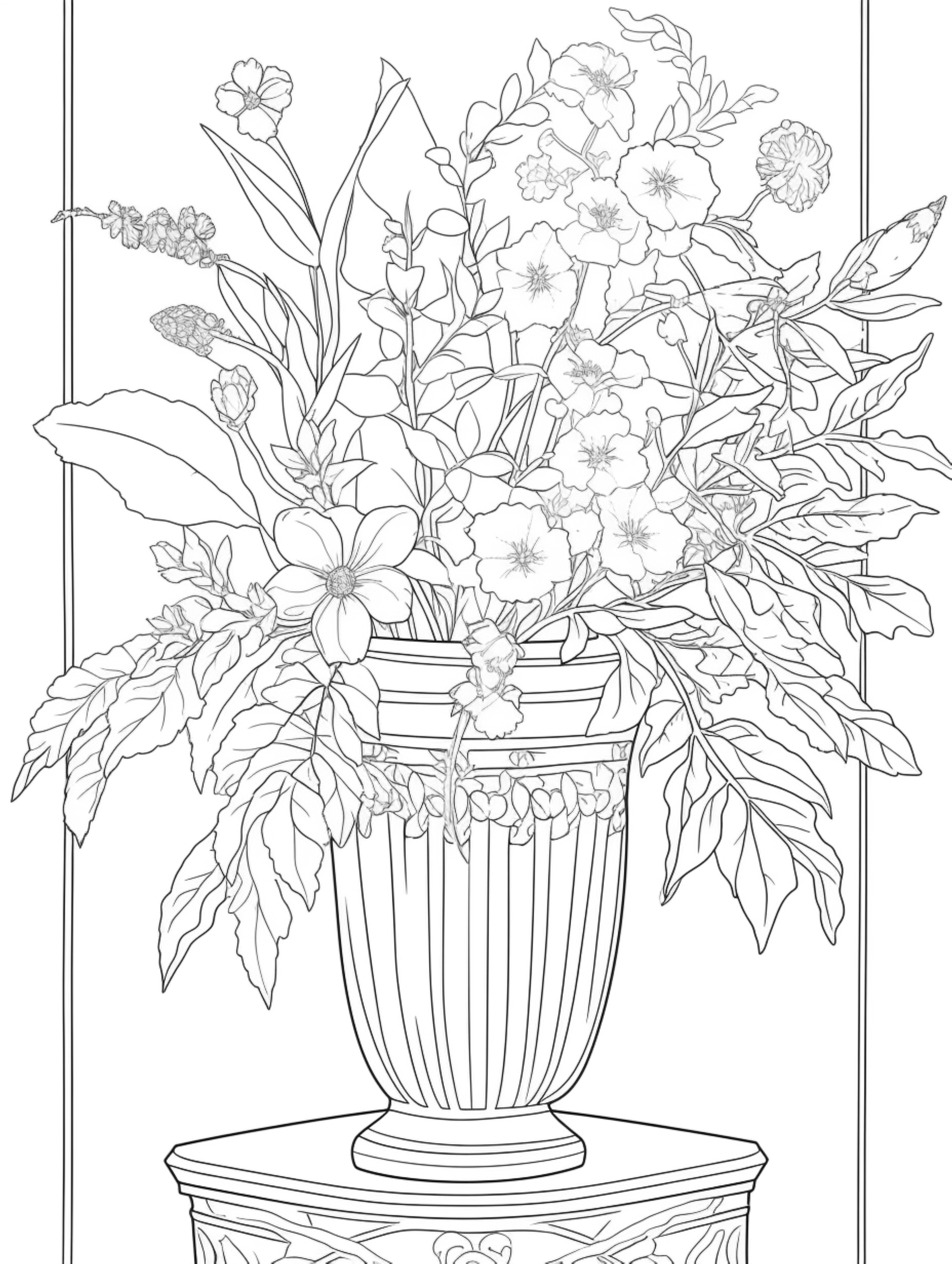 botanical coloring pages