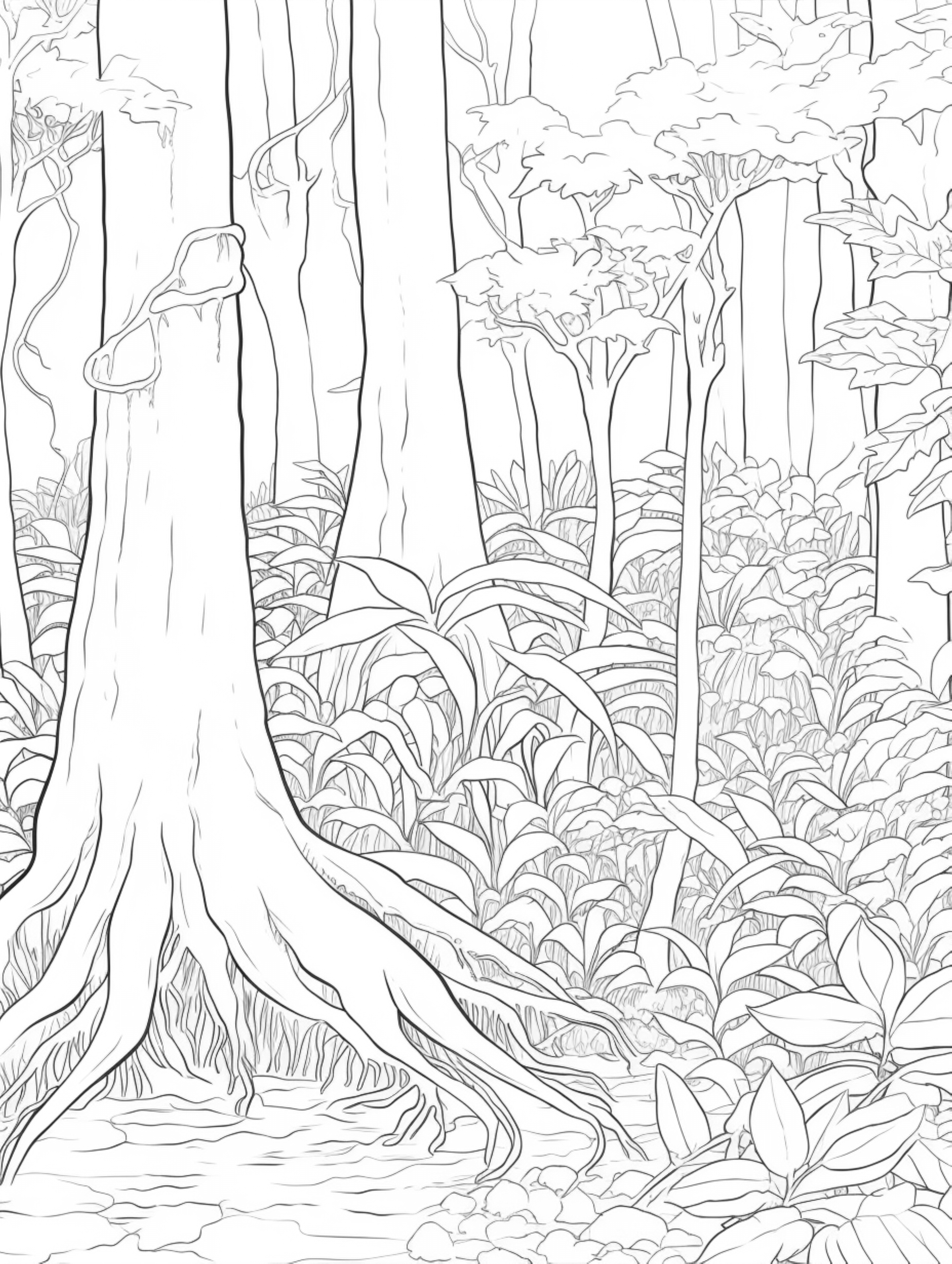 rainforest coloring page