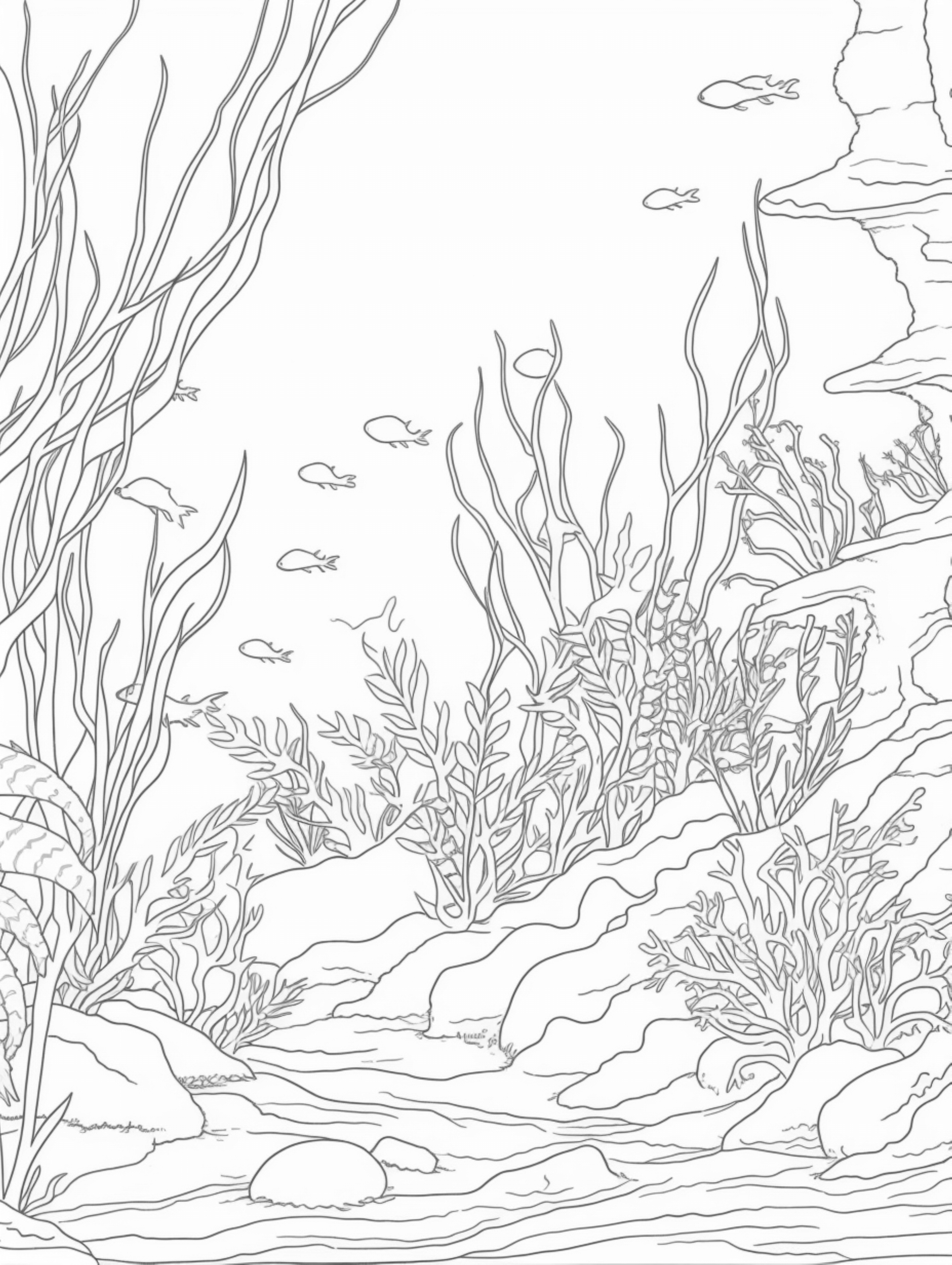 seaweed coloring page