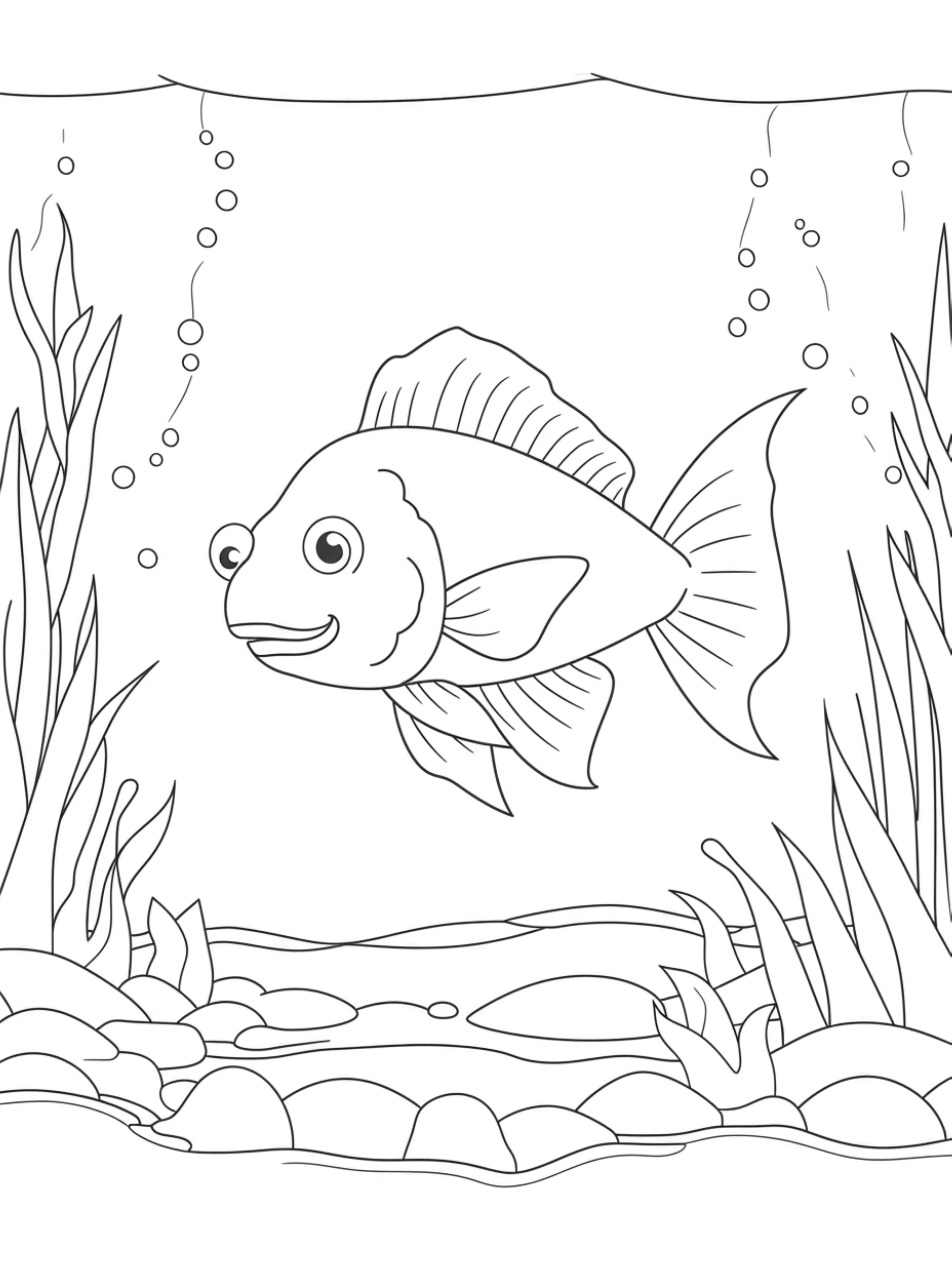 bass coloring page
