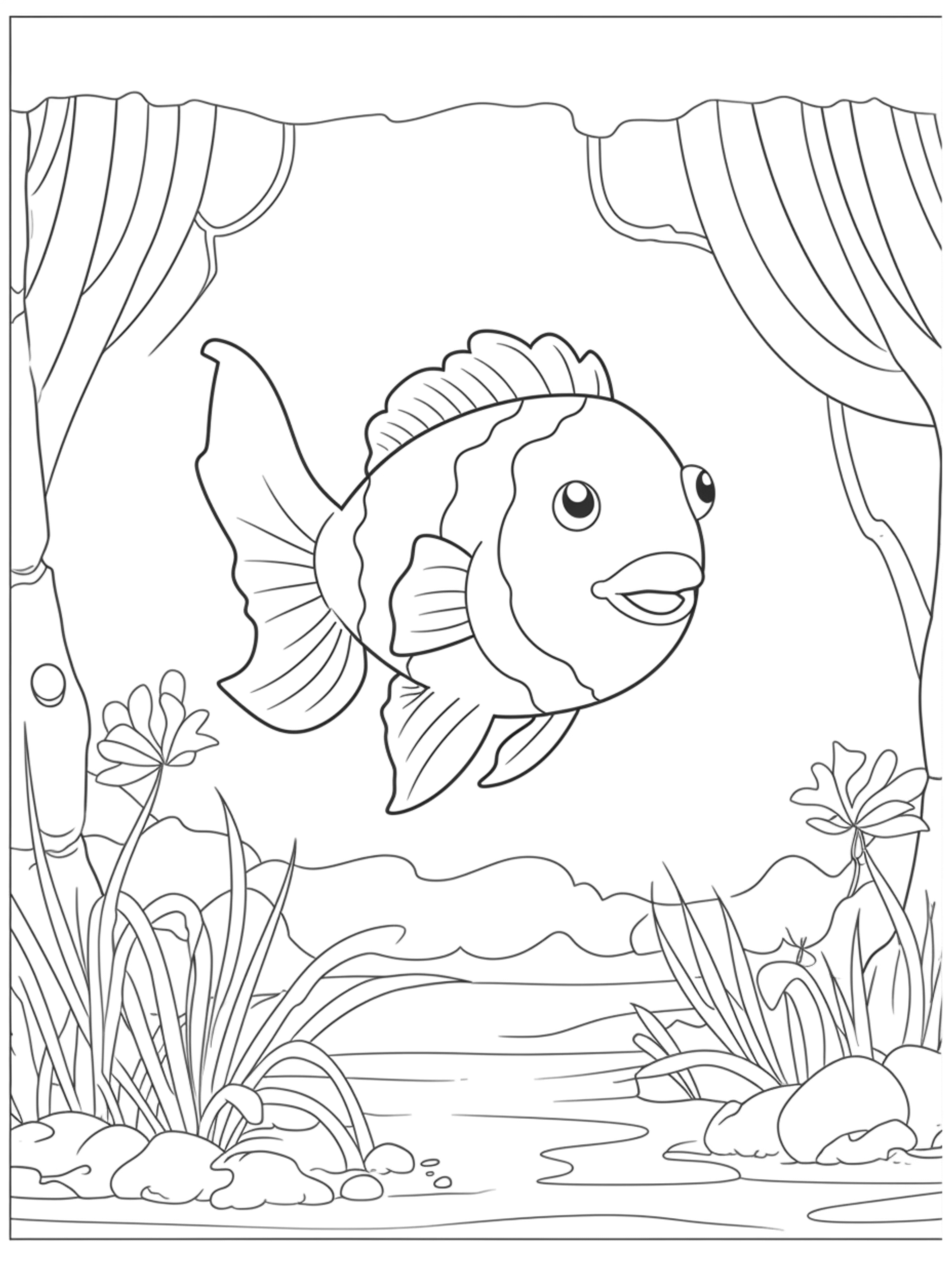 clownfish coloring page