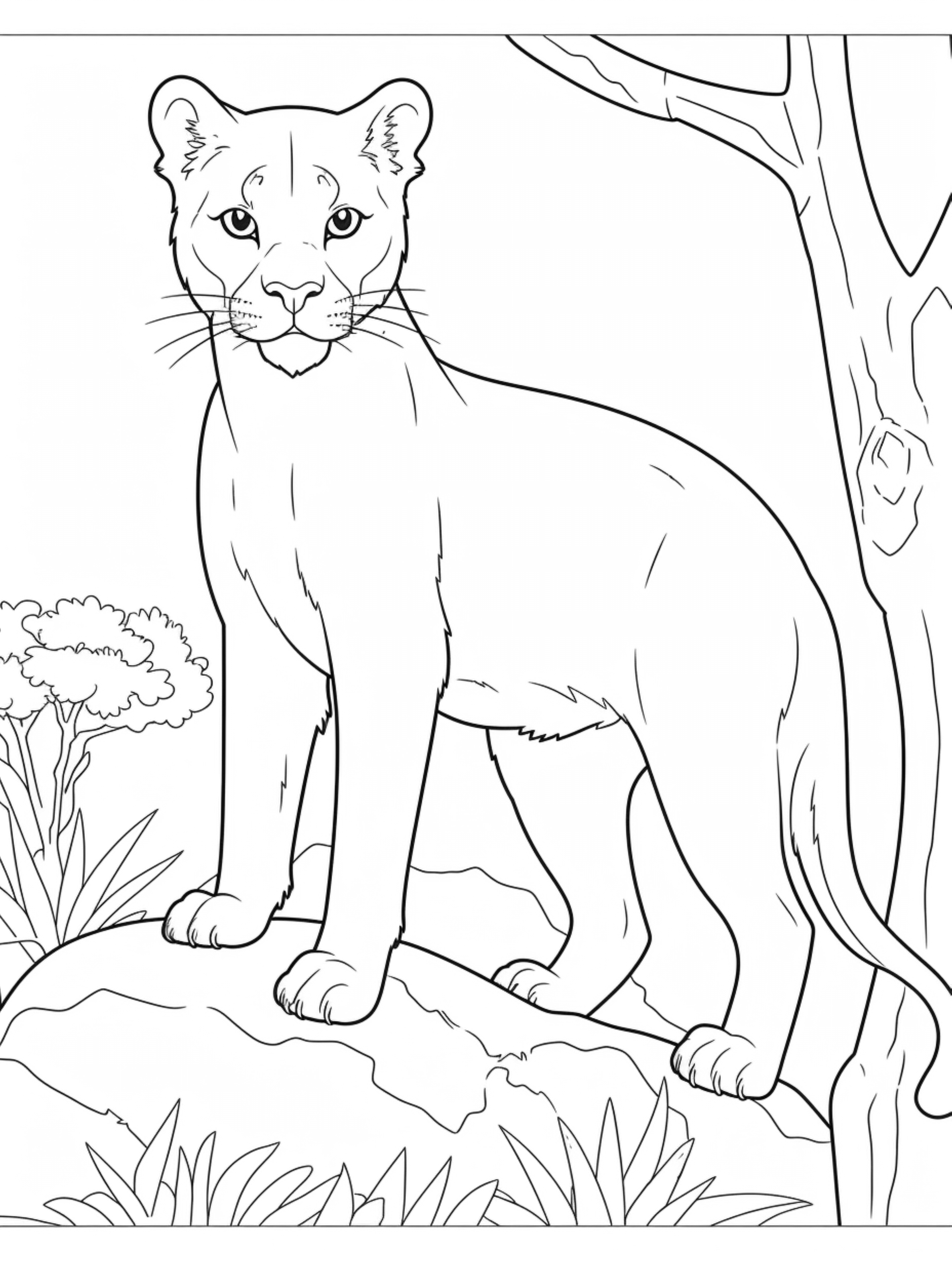 cougar coloring pages