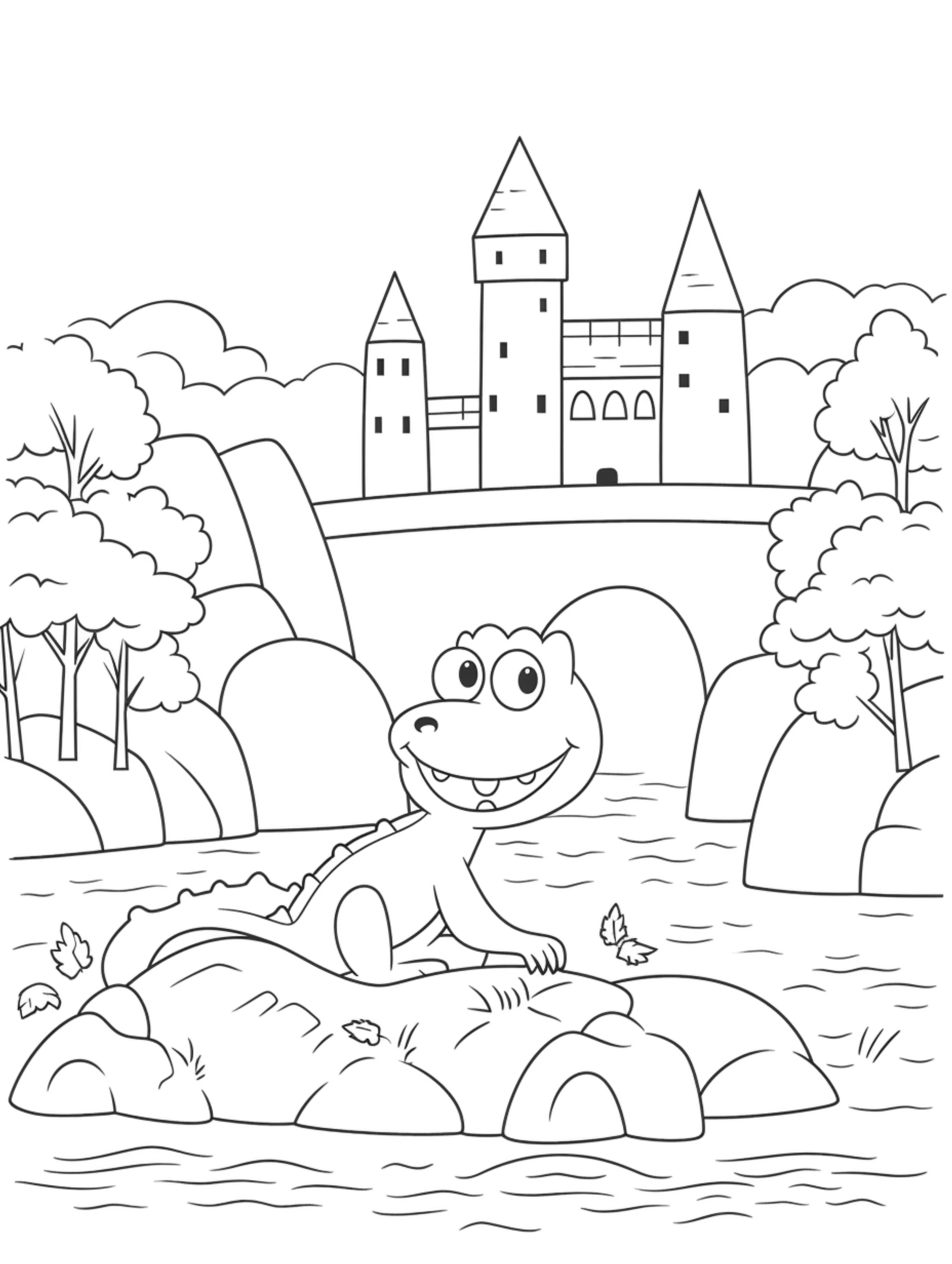 crocodile coloring pages