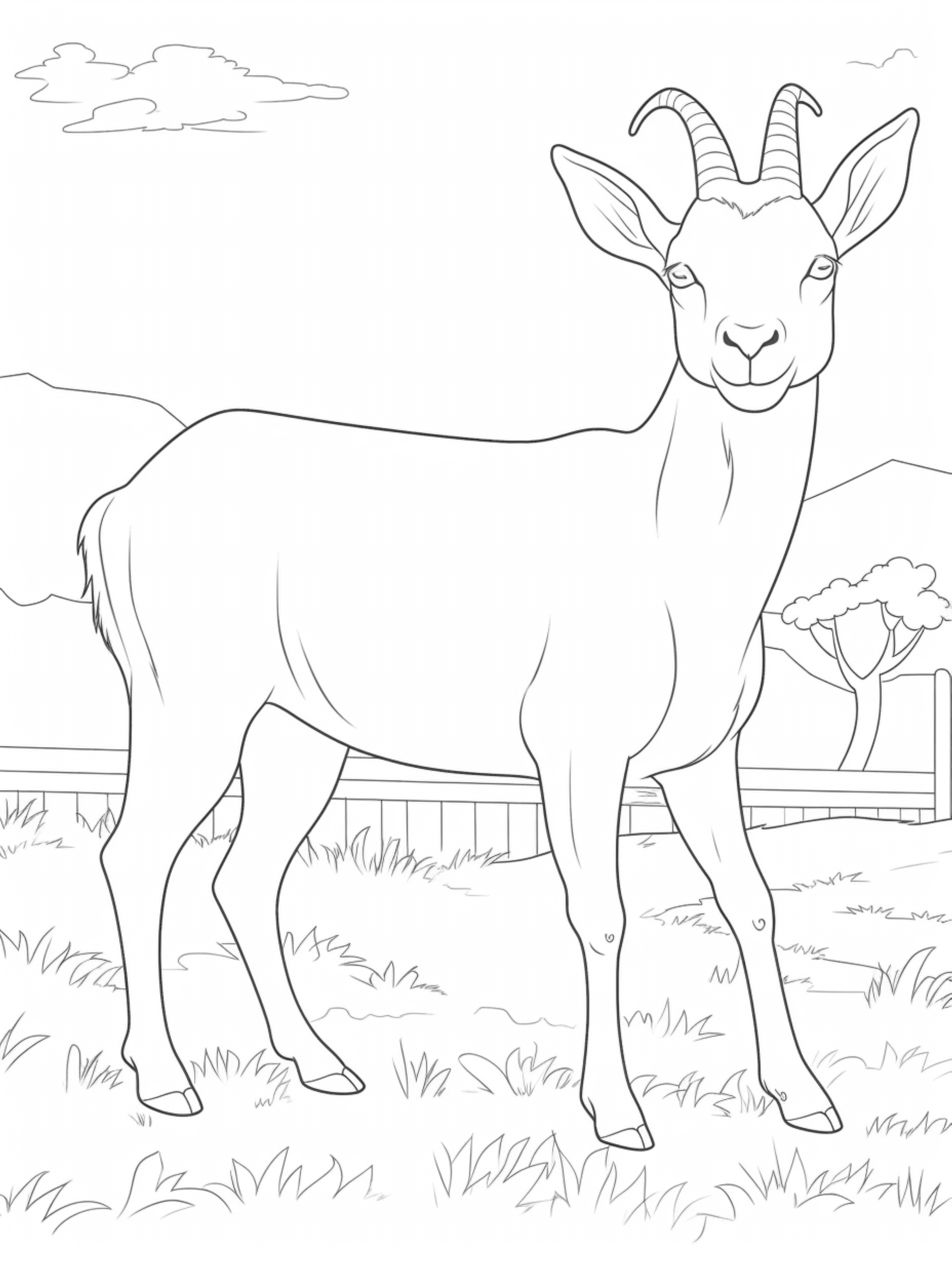 goat coloring pages