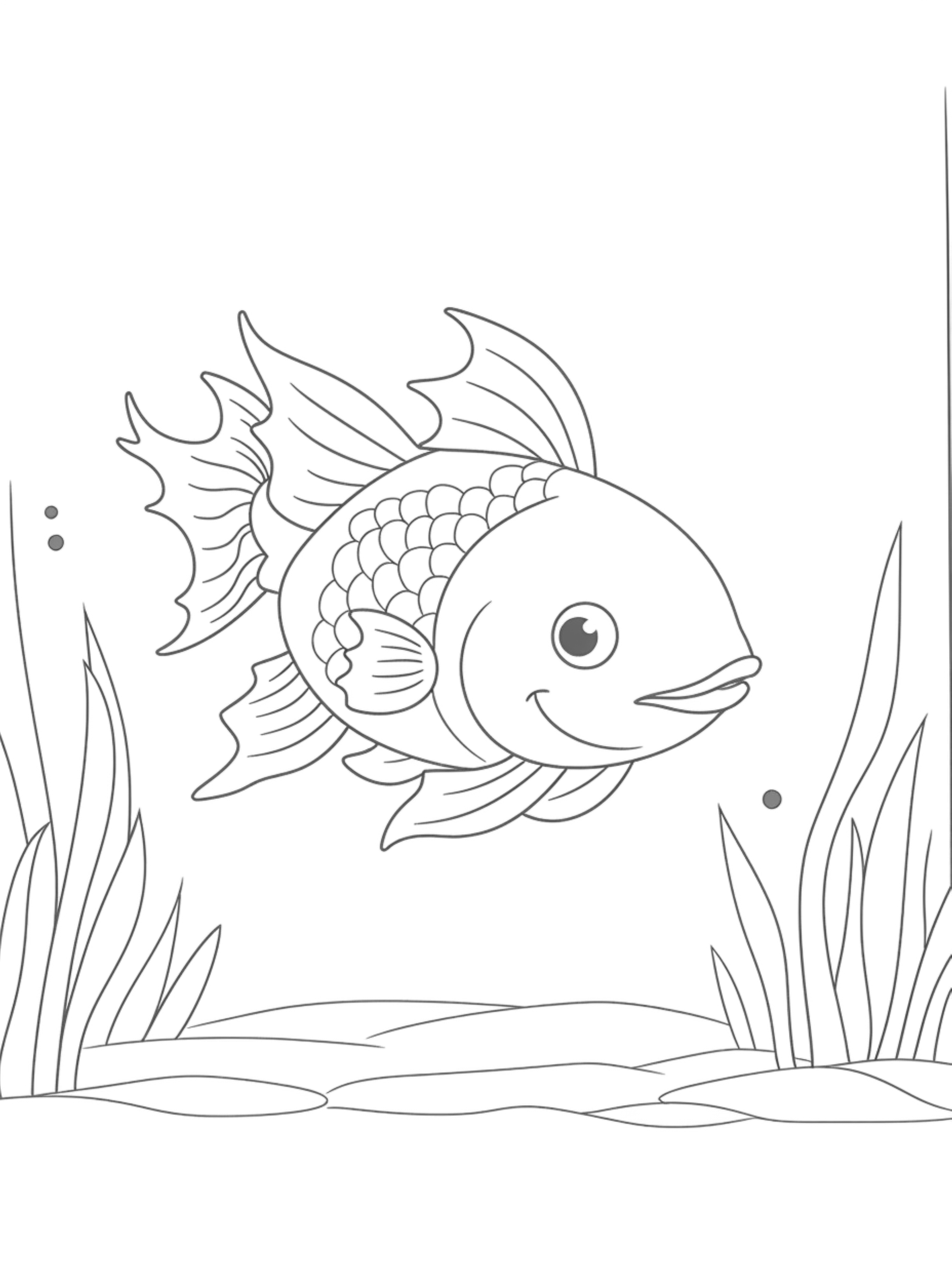 goldfish coloring page