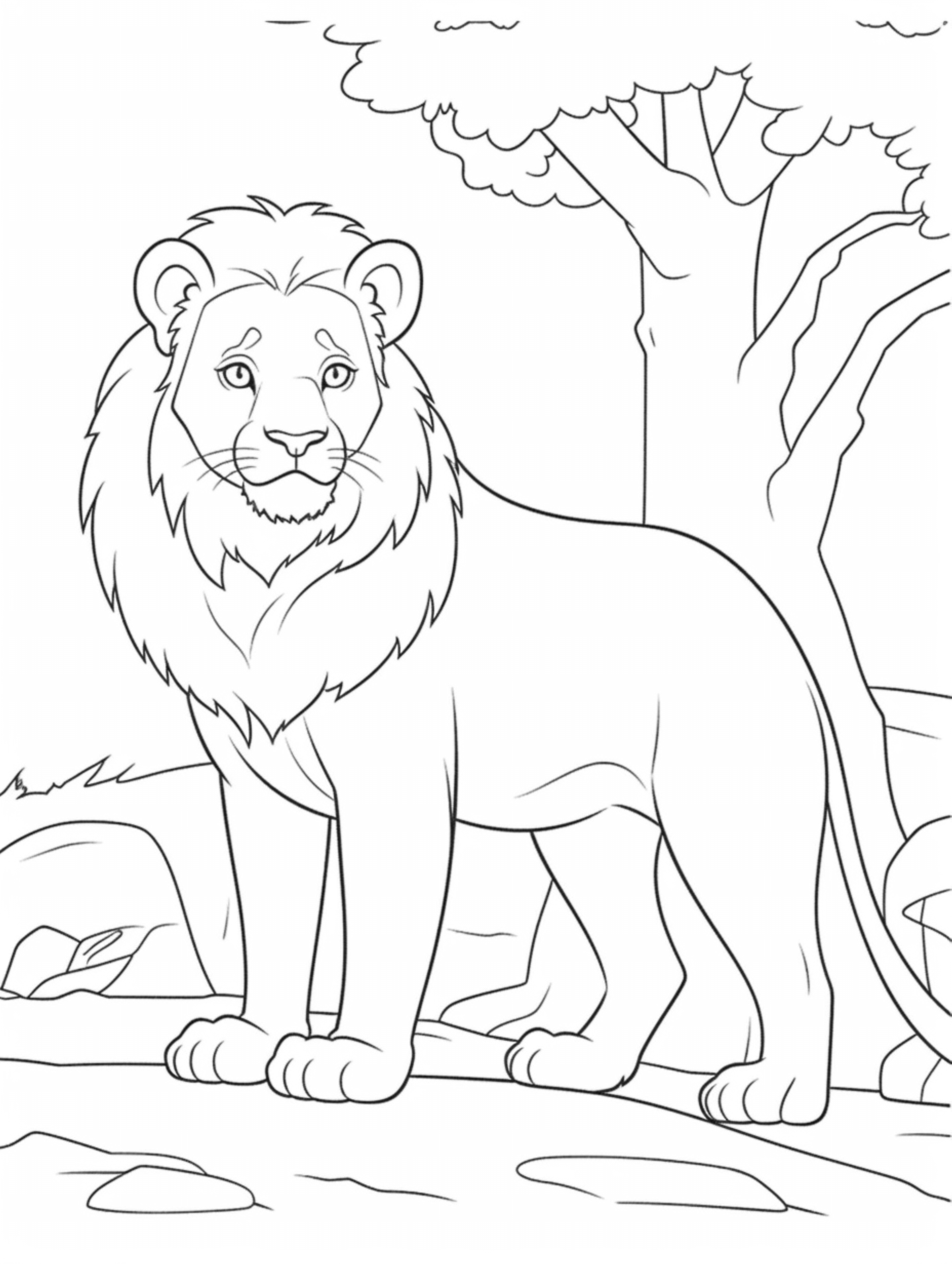 lion coloring pages