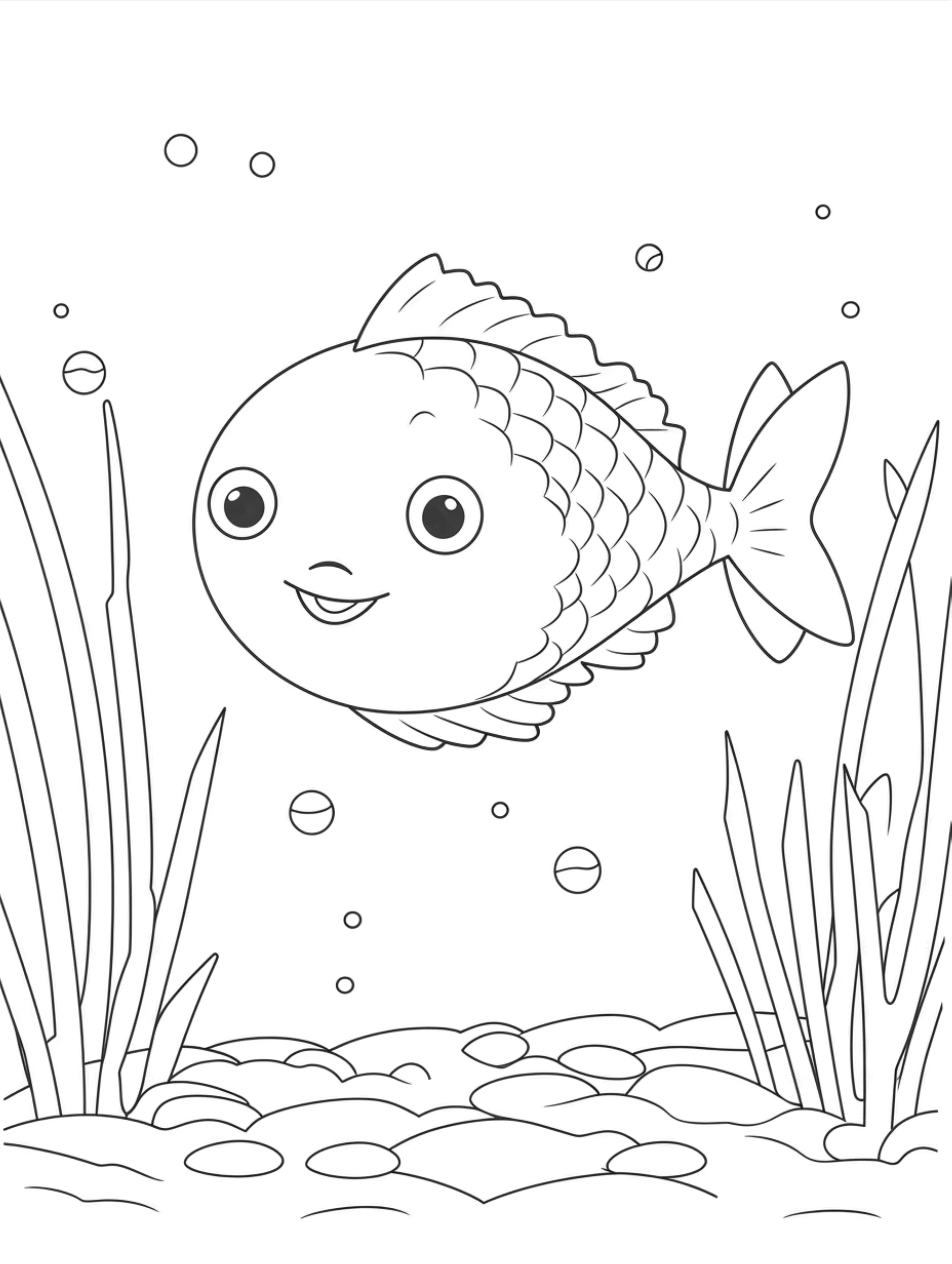 puffer fish coloring page
