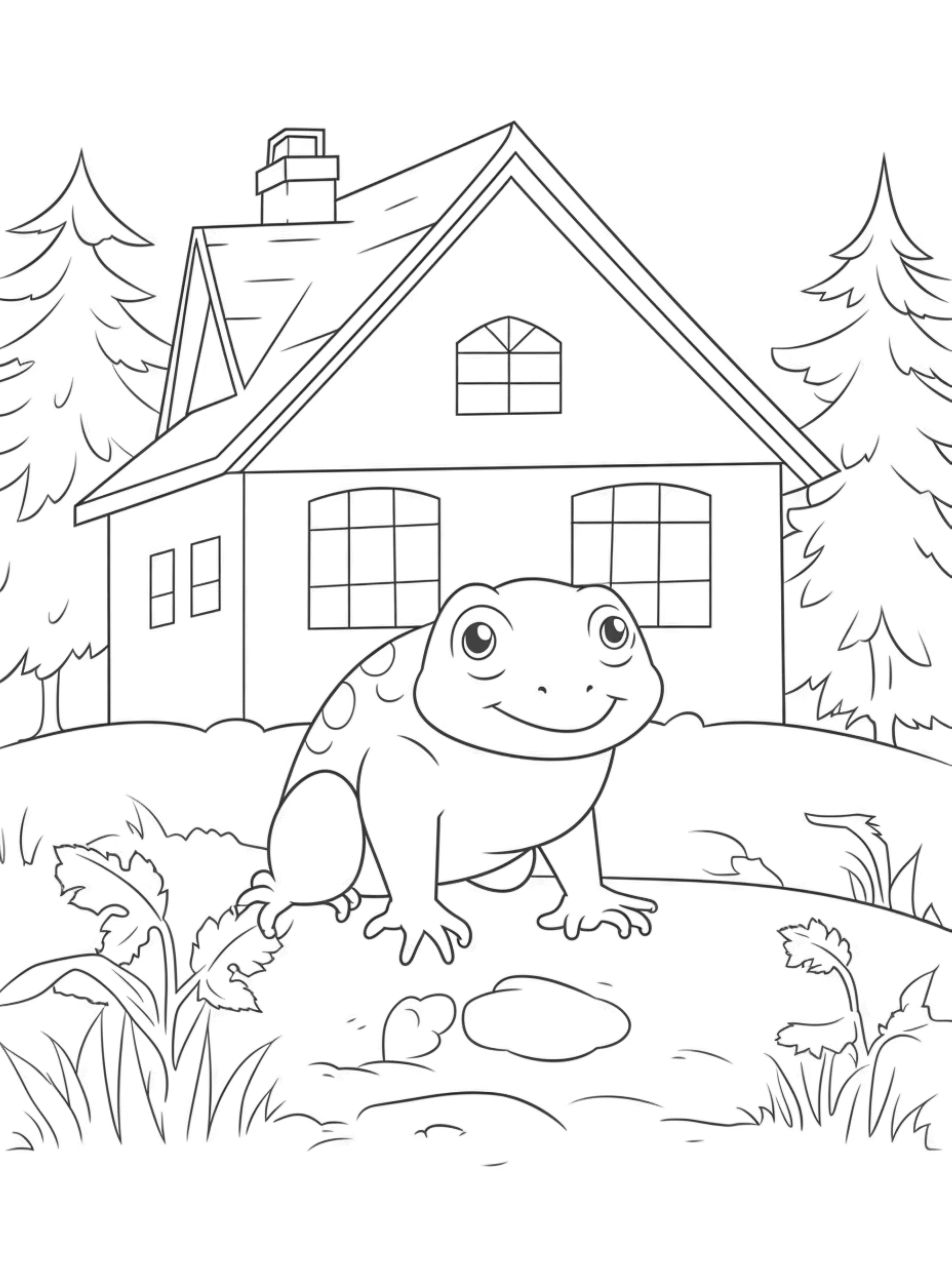 toad coloring page