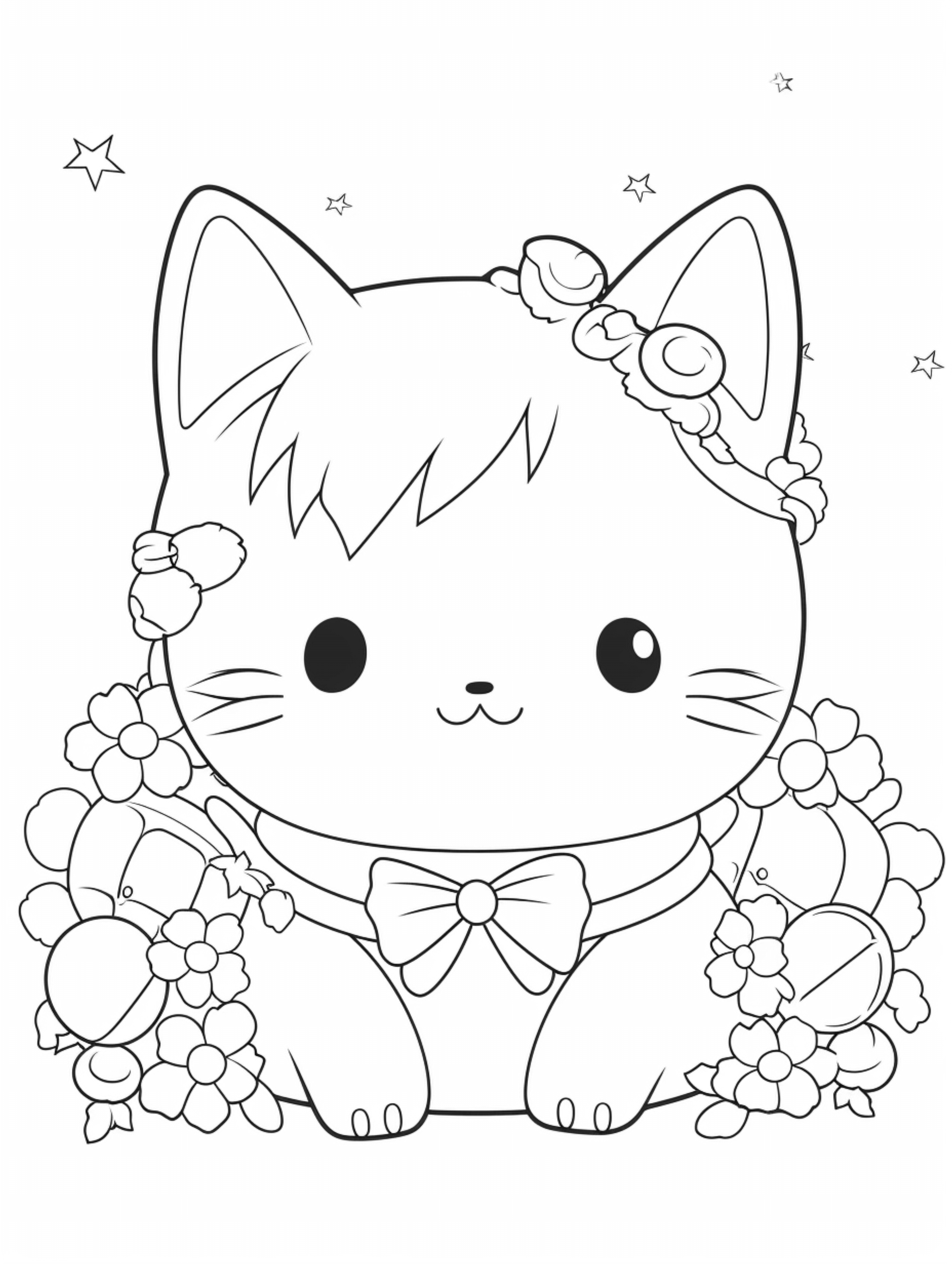 cat coloring pages for adults
